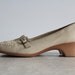 Vintage Leather Shoes . T Strap . Cobble Cuddlers . Size 9 . 1970s . Footwear