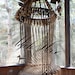 Handmade OOAK Macrame Vintage Retro Style Hanging Woodstock Hippie Elf Fairy Chair Ready to Ship To be featured on HGTV Junk Gypsy series