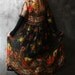 Reserved for Anna Kwon Adjusted Balance listing Vintage 80's Sweet Gypsy Rose Dress. Sheer Hippie India