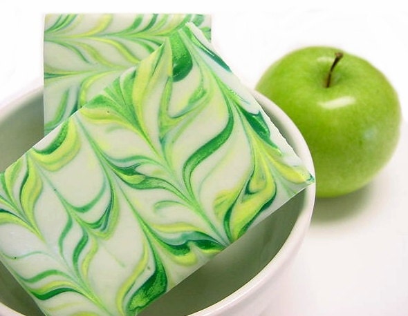 Green Apple Soap Handmade Cold Process Vegan Friendly
