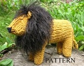 Waldorf Toy, Lion Toy Knitting Pattern (PDF) Digital Download