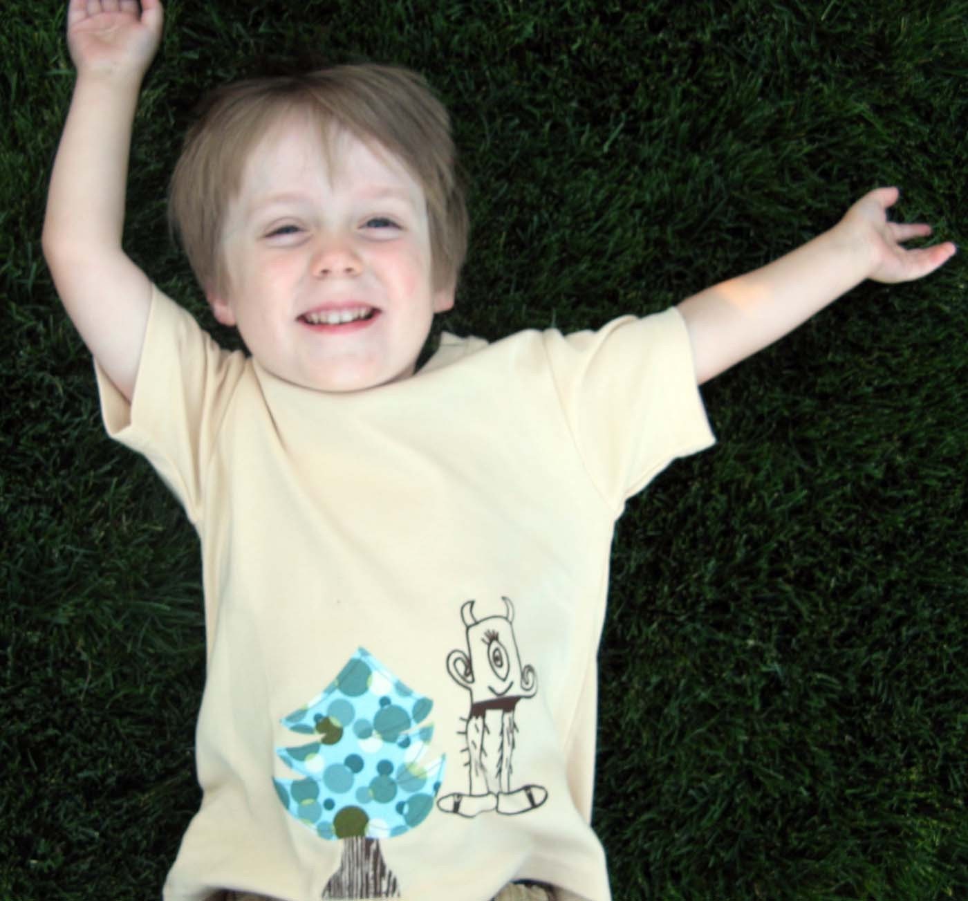 big tentacles - hand screenprinted tee - youth size 2-12