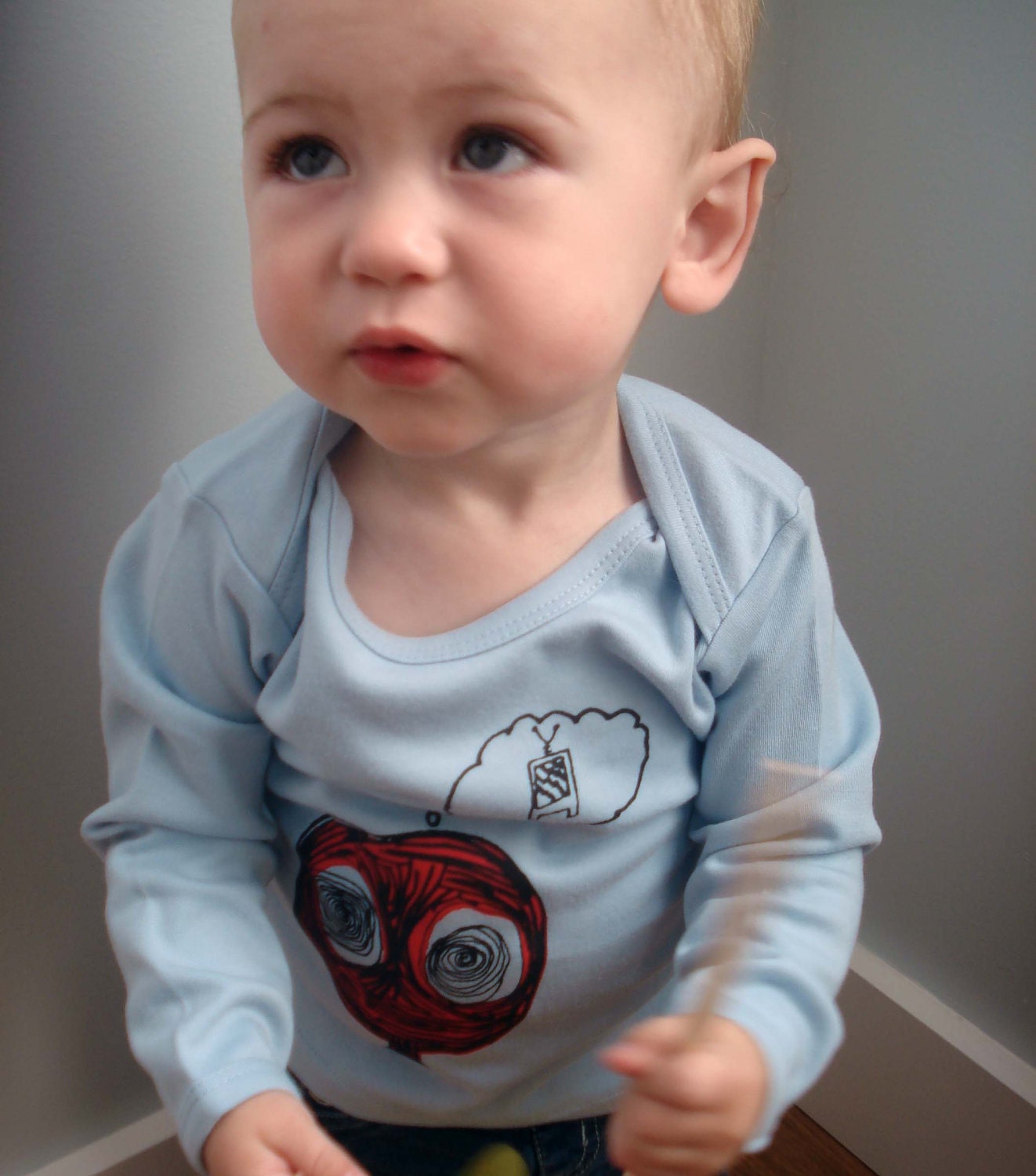 NEW character - hypnofick hand silkscreened infant lap tee