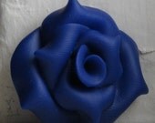 Dark Blue Rose Necklace