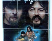 SEALS and CROFTS Record Album Coasters with Warped Vinyl Bowl