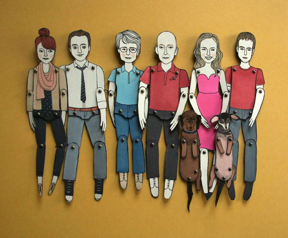 RESERVED custom paper dolls