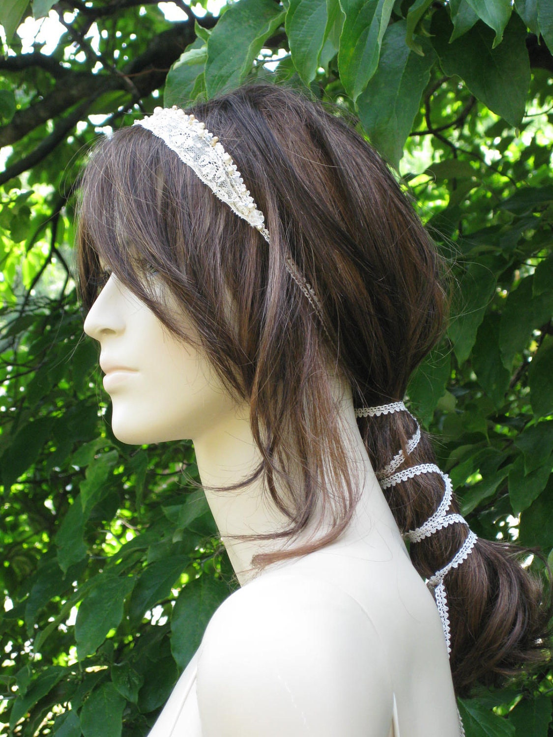 Bead Lace Headband or Choker