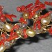Red Coral Tiara alternative bridal headpiece