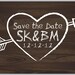 Retro Vintage Wood Grain Look Wedding Save the Date Post Cards