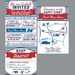 Retro 50's Vintage Antique Victorian Edwardian Nautical Wedding Invitation set with address labels
