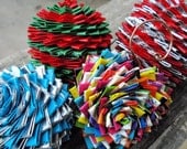 Christmas Ornaments Made Entirely of Duct Duck Tape Made to Order Custom Any Color