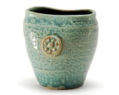 4 Inch Ceramic Bud Vase Turquoise