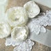 The Vintage Lace Collection - Burlap Ring Bearer Pillow with Ivory Alencon Lace - READY TO SHIP