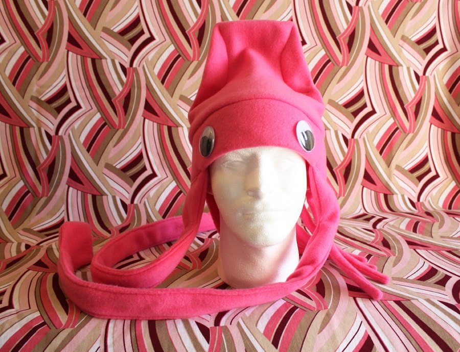 Pink Squid Hat