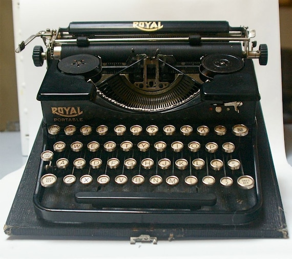 Antique Royal Portable Manual Typewriter 1928 by CanemahStudios