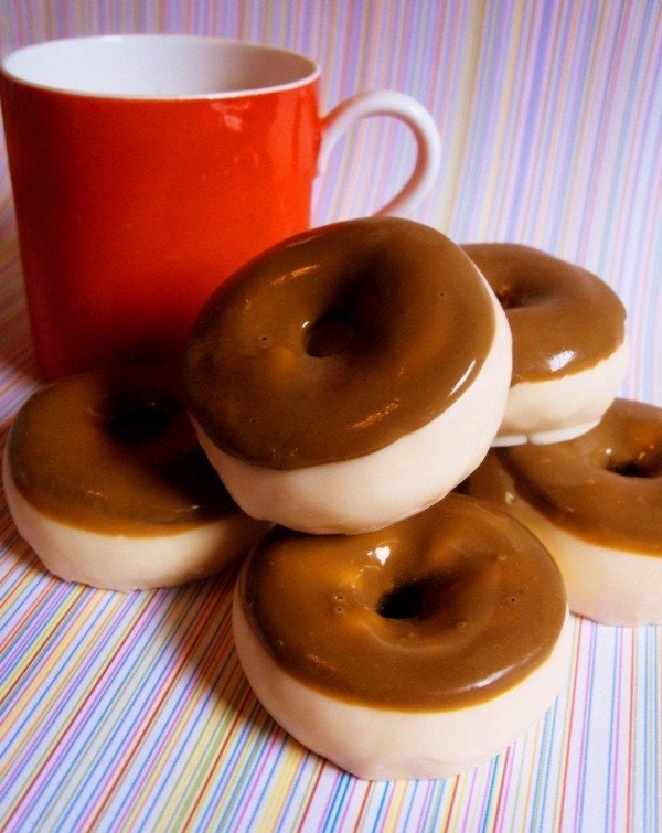 Chocolate Frosted Mini Donut Soaps Gift Set of 6 - VEGAN Il_170x135