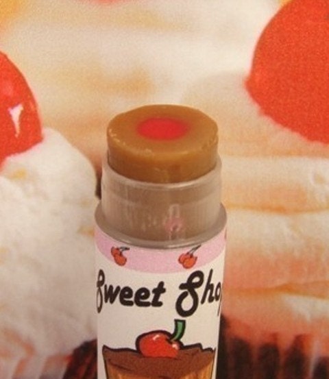 Lip Balm CHOCOLATE CUPCAKE with a CHERRY on top Two layer Il_170x135