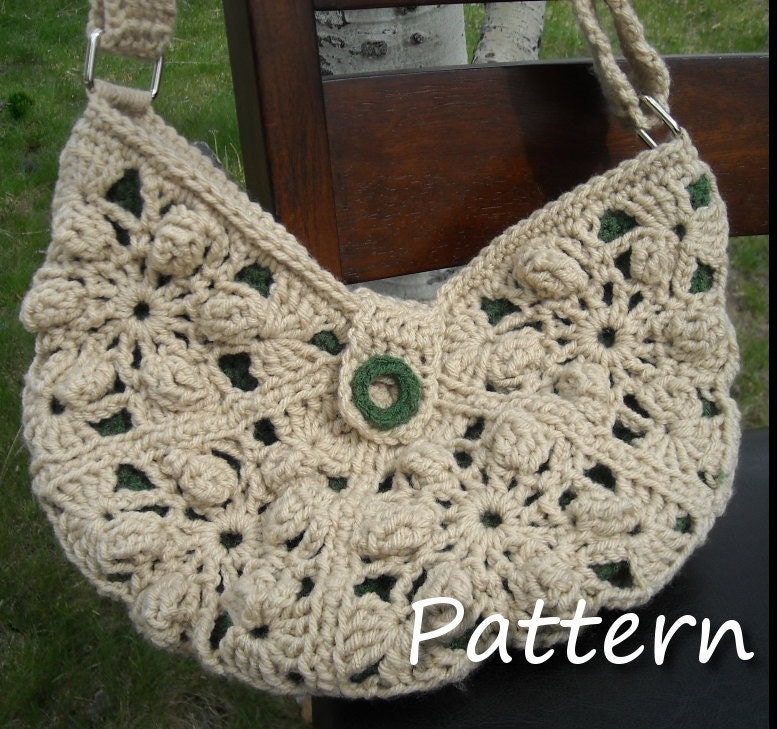 CROCHET PATTERN Pdf - Instant Digital Download - The Kendra Crocheted Bag/Purse - CAN sell finished pieces
