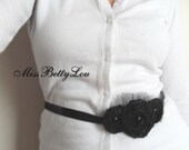 Black Flower Belt
