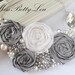 Silver Rhinestone and Pearls Statement Necklace