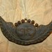 Primitive Folk Art Moon Angel Beeswax Ornament.