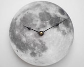 Silver Moon Clock