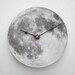 Silver Moon Clock