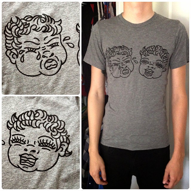 Cry Baby. Tattooed T Shirt.