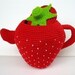 Crochet Pattern - STRAWBERRY TEA SET- Toys - pdf