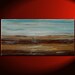 Large Textured Abstract Landscape Painting Blue and Brown Impasto Modern Wall Art Urban Original Huge Big Home Decor 48x24