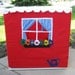 Super Size Bluebird Cottage in Cheeful Red, Personalized, Custom Order