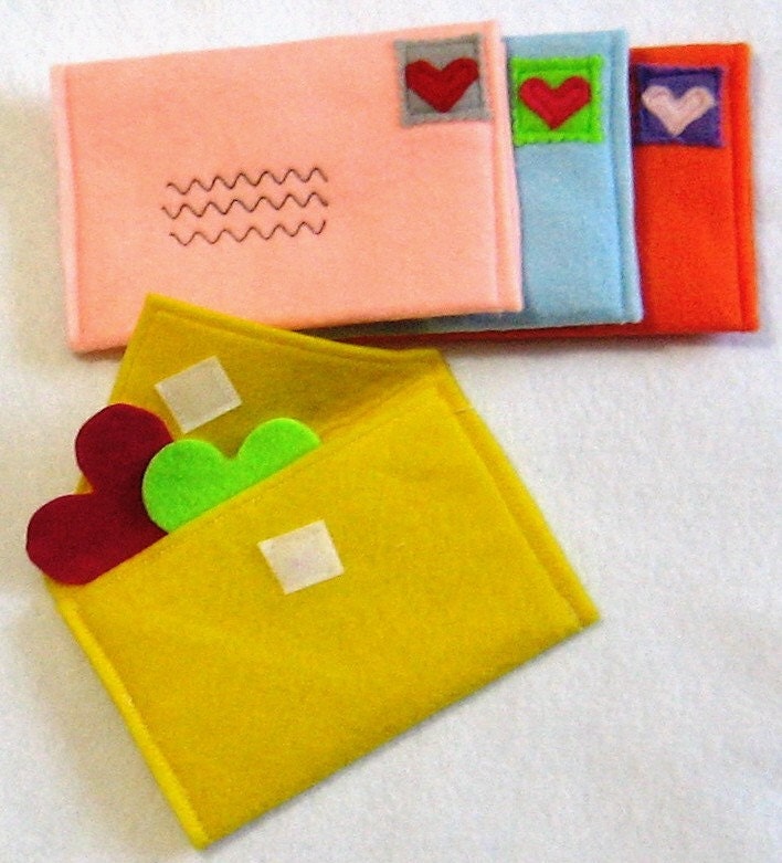 Envelopes for Pretend Play, Choose Your Colors, Custom Order
