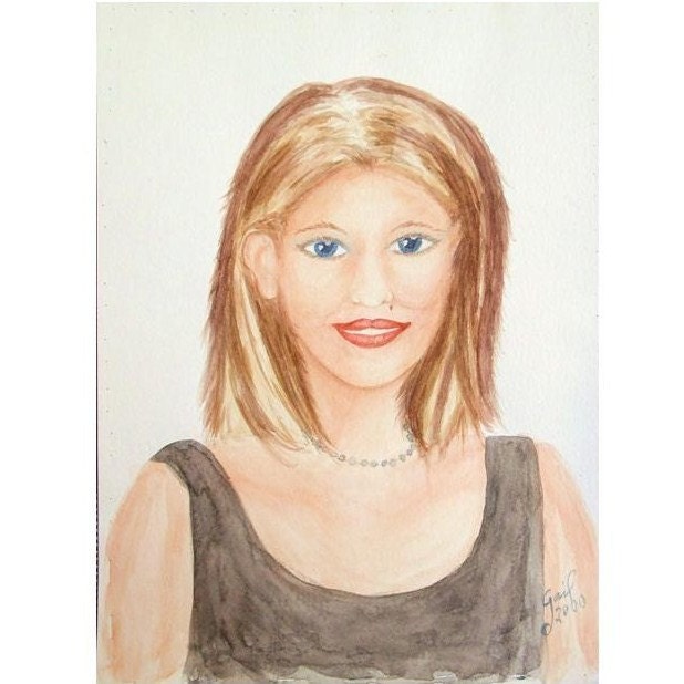 Young Girl Watercolor