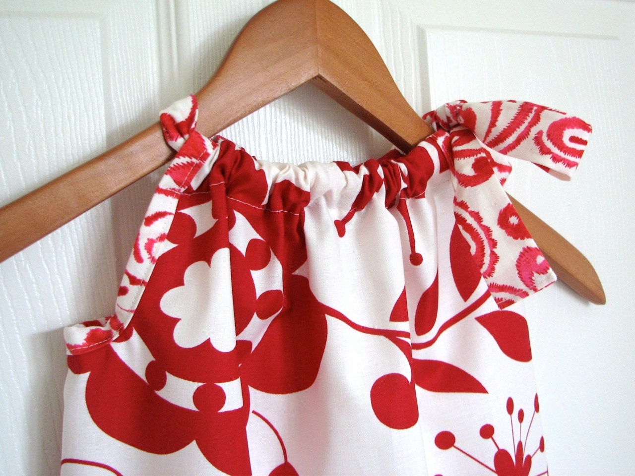Girl Clothing - Pillowcase Dress - Girl Dress - Kumari Red
