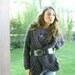 hand knit cardigan MIA with pockets draped back high fashion design magenta in stock