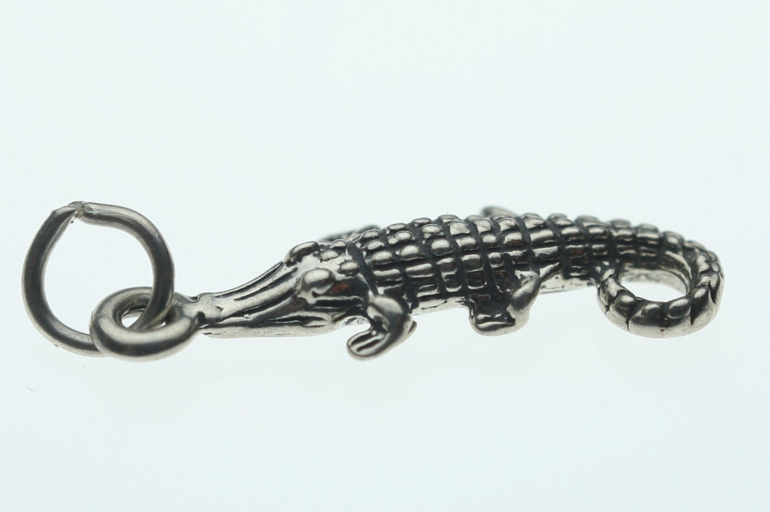 2 Pc Sterling Silver Alligator Gator Charm