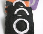 Colorful Felt Camera Pins