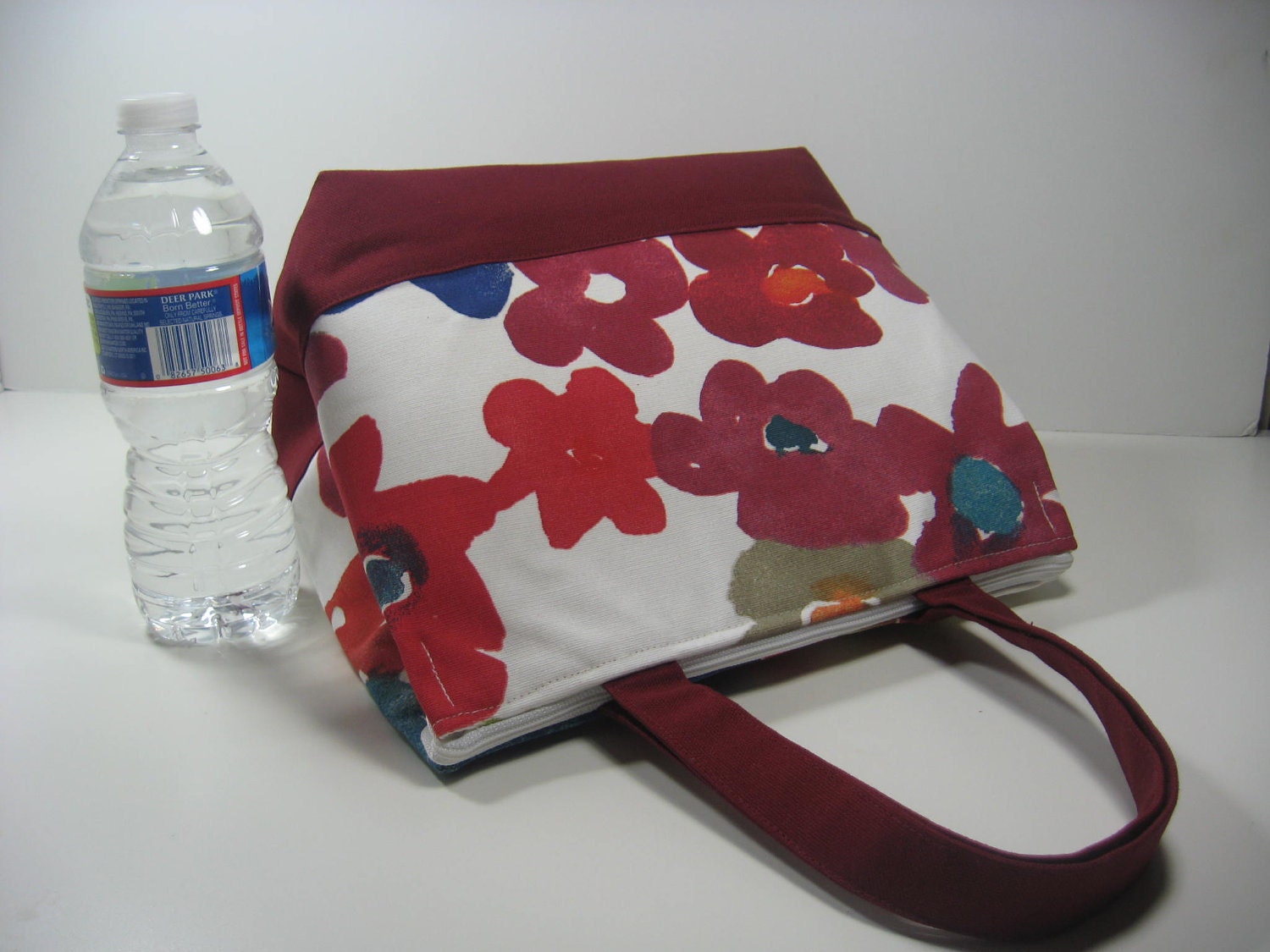 Insulated Lunch Bag Purse - Petals