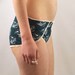 Teal tap panties with typewriter print lingerie