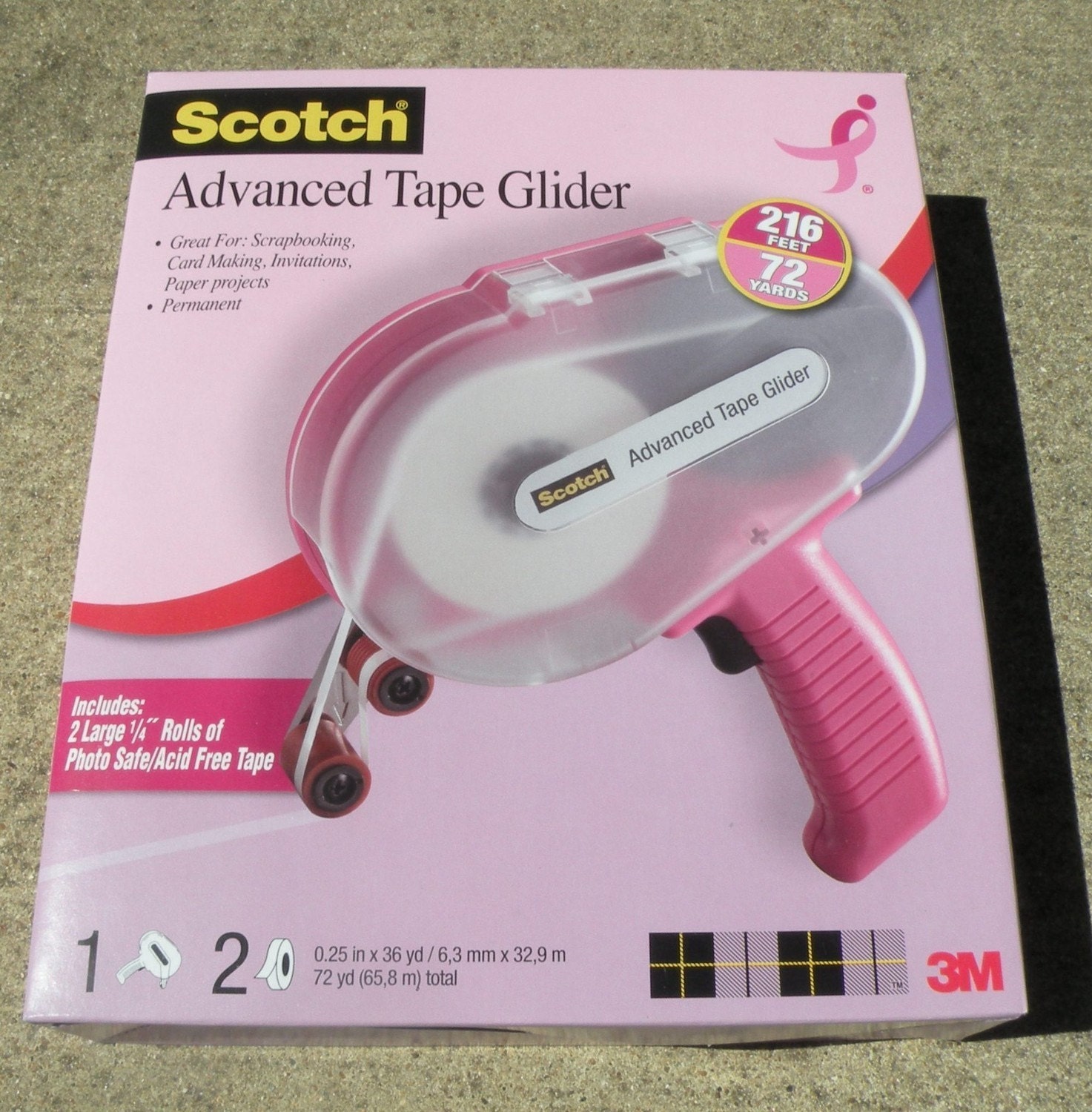 Scotch Pink Advanced Tape Glider 3M by Funscrappers on Etsy