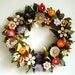 Wreath - Autumn Fall Paper Flowers