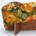 Retro Modern Pet Bed in Rust Cotton Floral