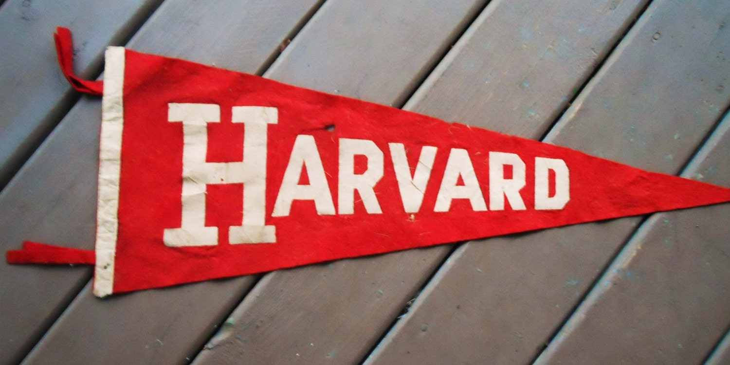 vintage harvard pennant RESERVE FOR HEATHER
