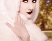 Winter Wonderland Coat White Faux Fur Trim Japanese Lolita-Custom to your size