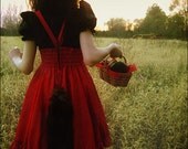 Plus size Little Red Riding Wolf Jumper Gothic Dress -Custom to your Size 3X-5X