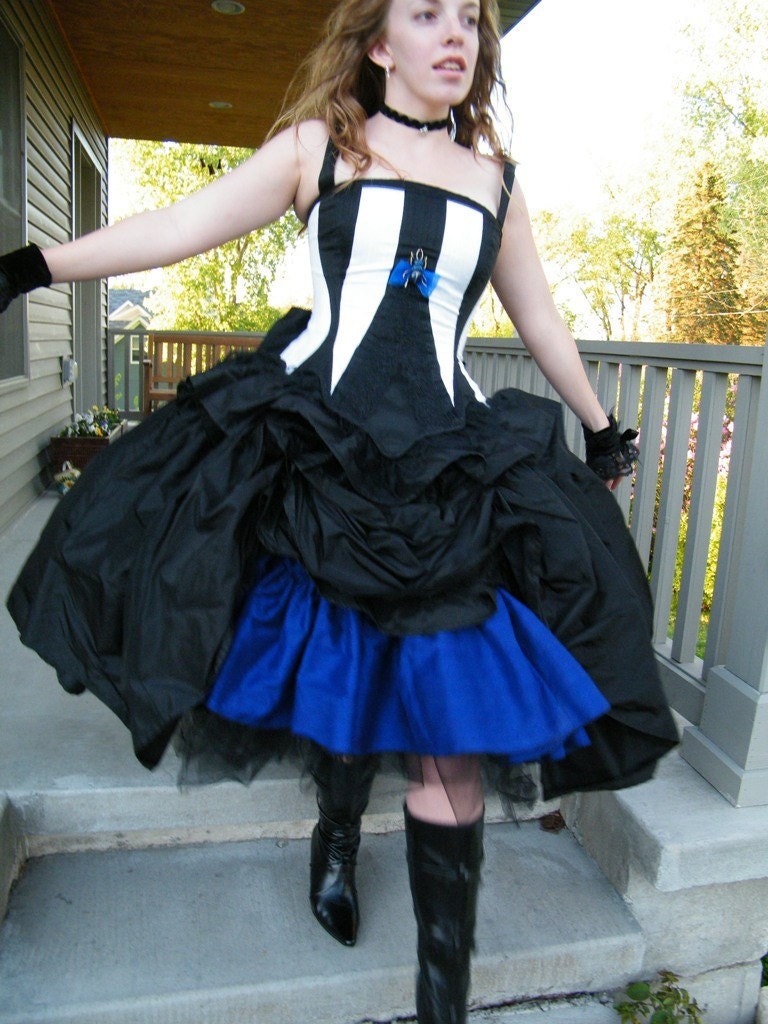 Beetle Juice Wedding Dress Alternative Tim Burton Inspired -Custom to your size