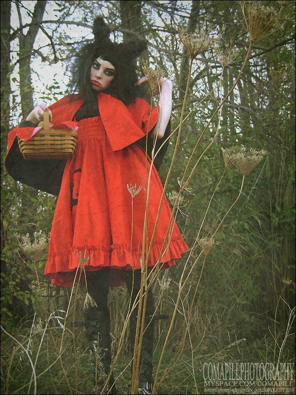 Little Red Riding Wolf Gothic Lolita Jumper- Custom to your size