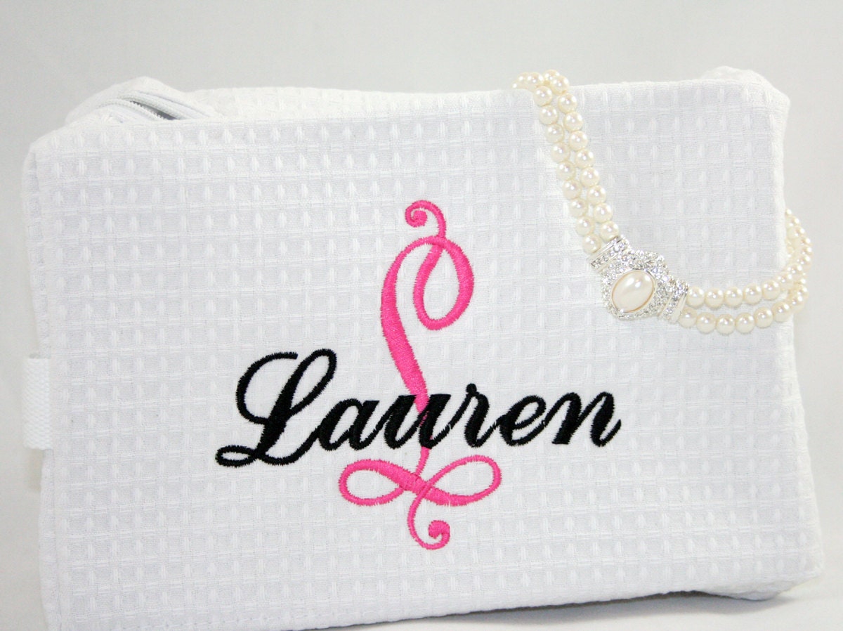 Cosmetic Bag Personalized Bride Gift or Bridesmaids Gift