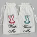 Wash Me Wear Me Lingerie Bag Set Embroidered - Perfect Bridal Shower Gift or Bridesmaids Gifts