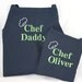 Matching aprons Personalized Father & Son Apron Set - Monogrammed Embroidered